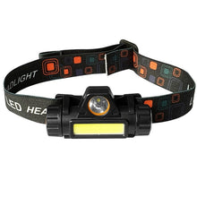 Load image into Gallery viewer, Mini LED Headlight Headlamp Flashlight lantern XPE + COB Headlamp 12000LM USB Rechargeable Torch Camping Hiking Fishing Light
