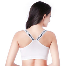 Load image into Gallery viewer, Push Up Sports Bra Top Letter Seamless Sexy Fitness Brassiere Women Push Up Padded Sports Bra Tank Top Fitness Yoga Bra Tops
