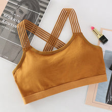 Load image into Gallery viewer, Sexy Back Padded Sports Bras Cross Straps Yoga Sport Bra Top Women Shockproof Breathable Fitness Running Gym Vest Top Sportswear
