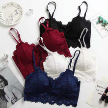 Load image into Gallery viewer, Sexy Woman Bra Lace Bra Female Seamless Push Up Wireless Bralette Lingerie Unpadded Transparent Brassiere Intimates Underwear
